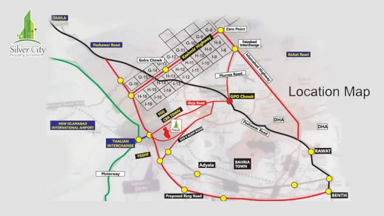 Silver City Rawalpindi Location