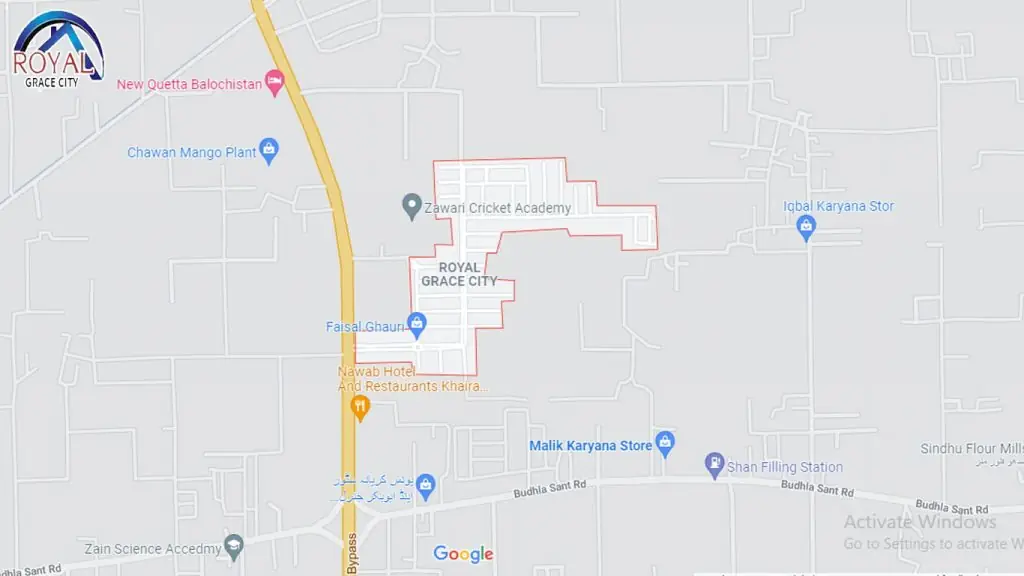 Royal Grace City Multan Location