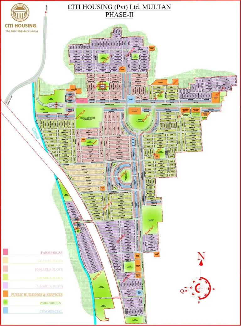 Citi Housing Multan Phase 2 Map
