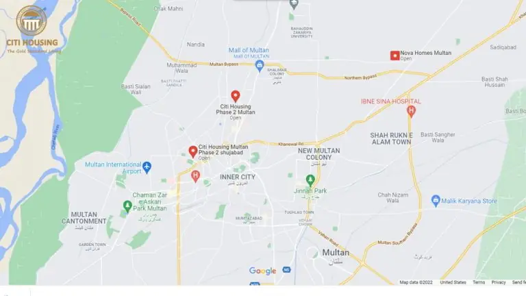 Citi Housing Multan Phase 2 Location