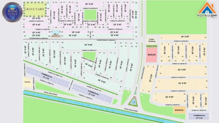 Royal Orchard Sahiwal Master Plan