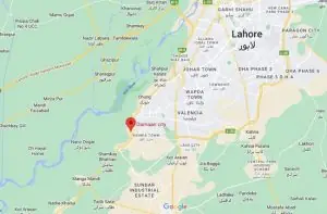 Damaan City Location Map