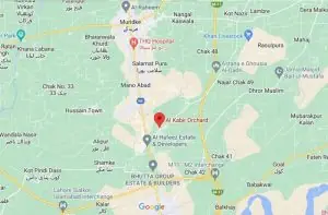 Al Kabir Orchard Lahore Location Map