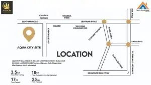 Aqua City Islamabad Location Map