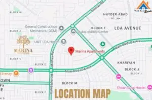 Marina Townhouses Location Map